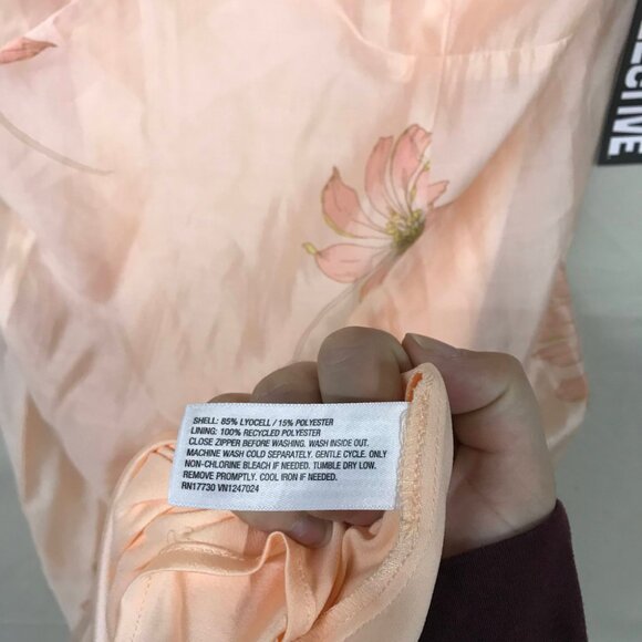 NWT Future Collective Women's 14 Floral Light Pink Slip Midi Dress Sleeveless - Picture 12 of 16